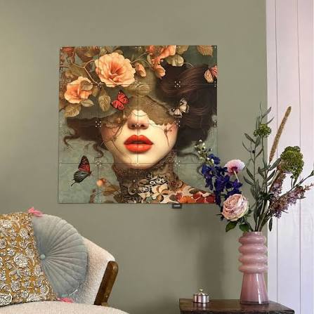 Flexa kleur van het jaar 2027 Soulful Sage in een woonkamer 